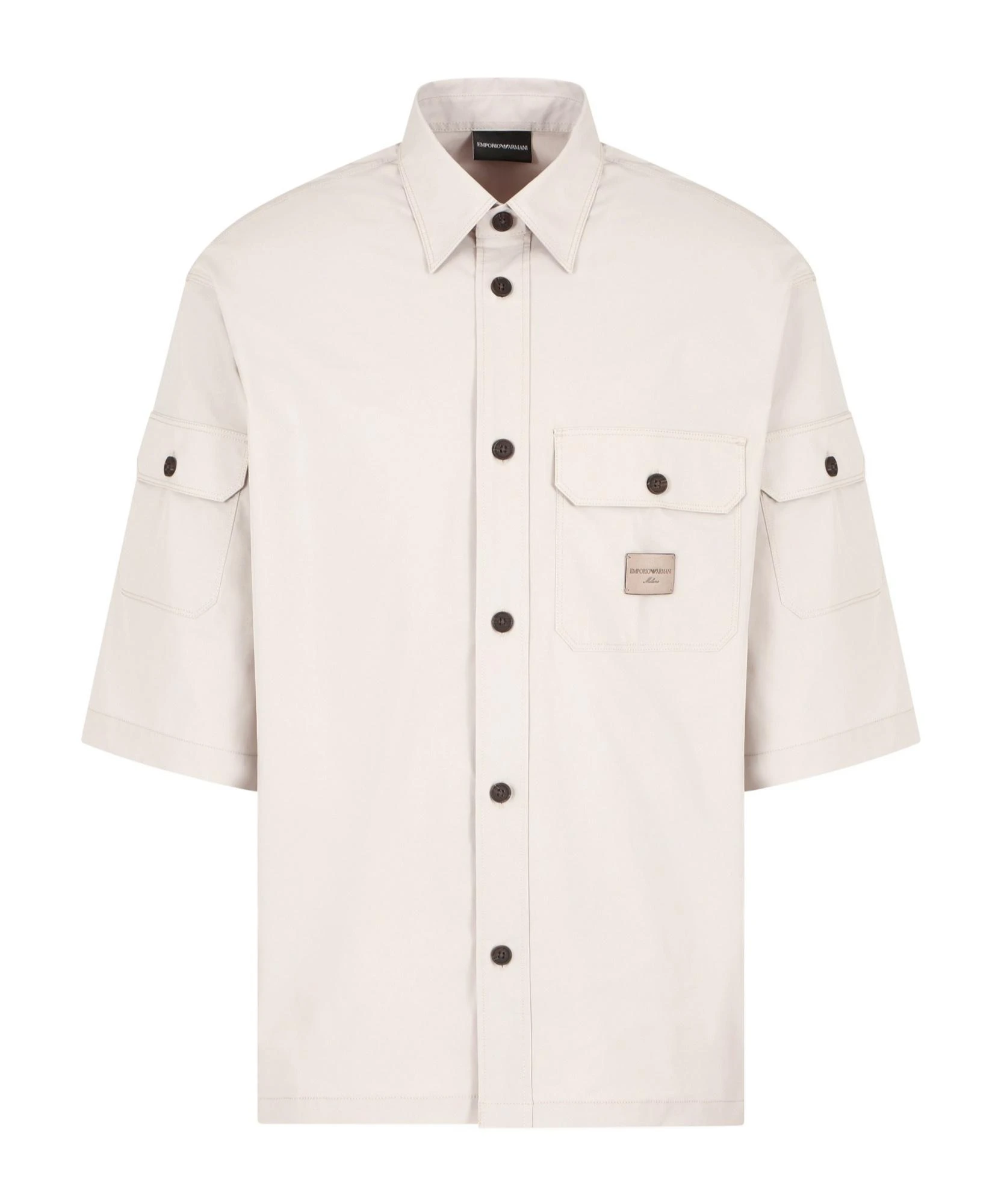 商品【商品预售7天】 Emporio Armani|Emporio Armani 男士衬衫 EM001522AF13810U1098 白色,价格¥1886,第2张图片详细描述