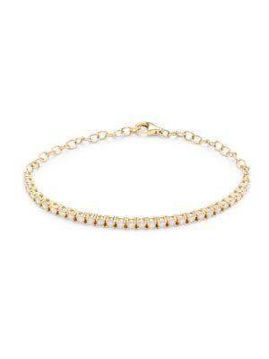 ​14K Yellow Gold & 1.42 TCW Diamond Tennis Bracelet商品第1张图片规格展示