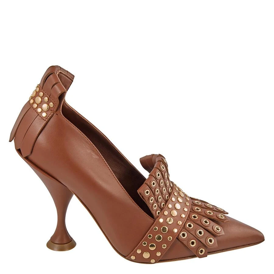商品Burberry|Ladies Goodall 105 Kiltie Fringe Court Pumps,价格¥2204,第1张图片