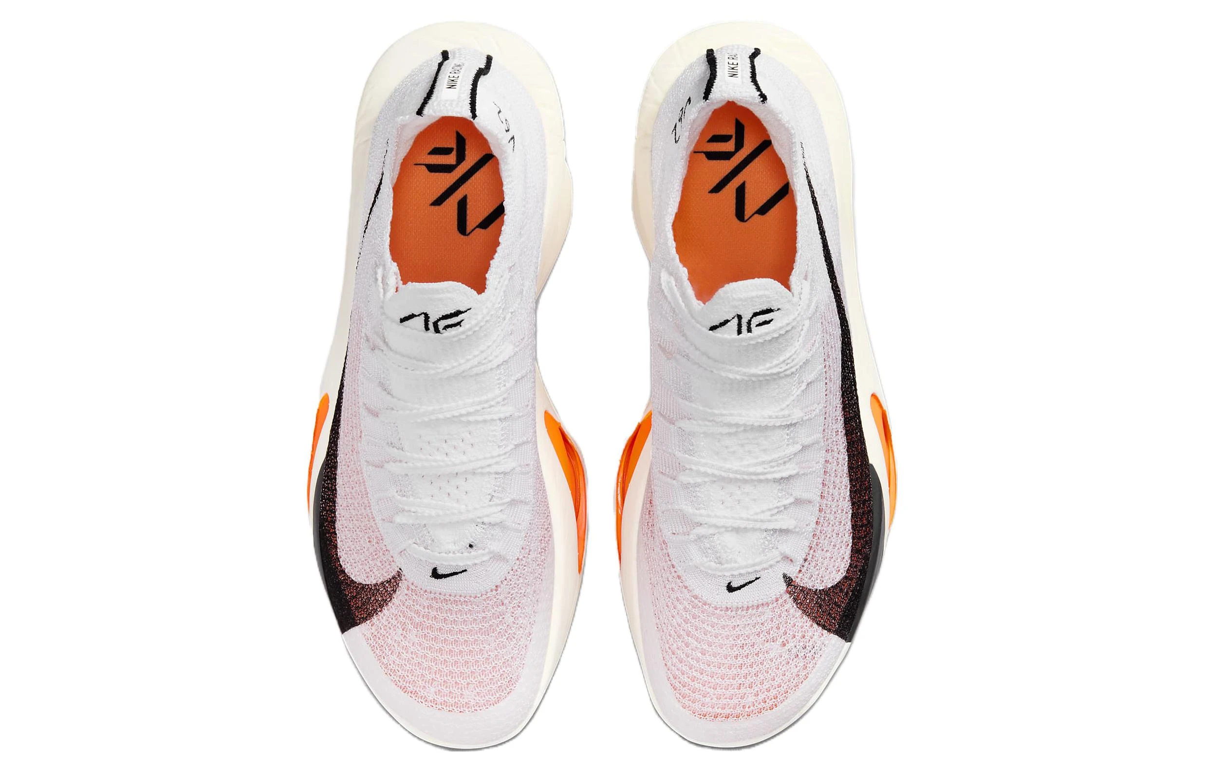 商品[国内直发] NIKE|Alphafly 3 \"Proto\" 舒适时尚 低帮 碳板 马拉松跑步鞋 女款 白橙黑,价格¥3412,第5张图片详细描述