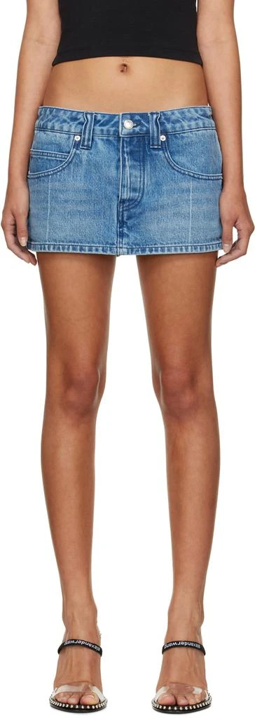 商品Alexander Wang|Blue Raver Denim Skort,价格¥1112,第1张图片