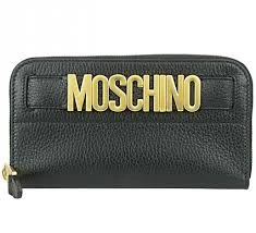 商品[国内直发] Moschino|Moschino 莫斯奇诺 女士黑色拉链开合长款手拿包 7A8115-8003-0555,价格¥895,第1张图片