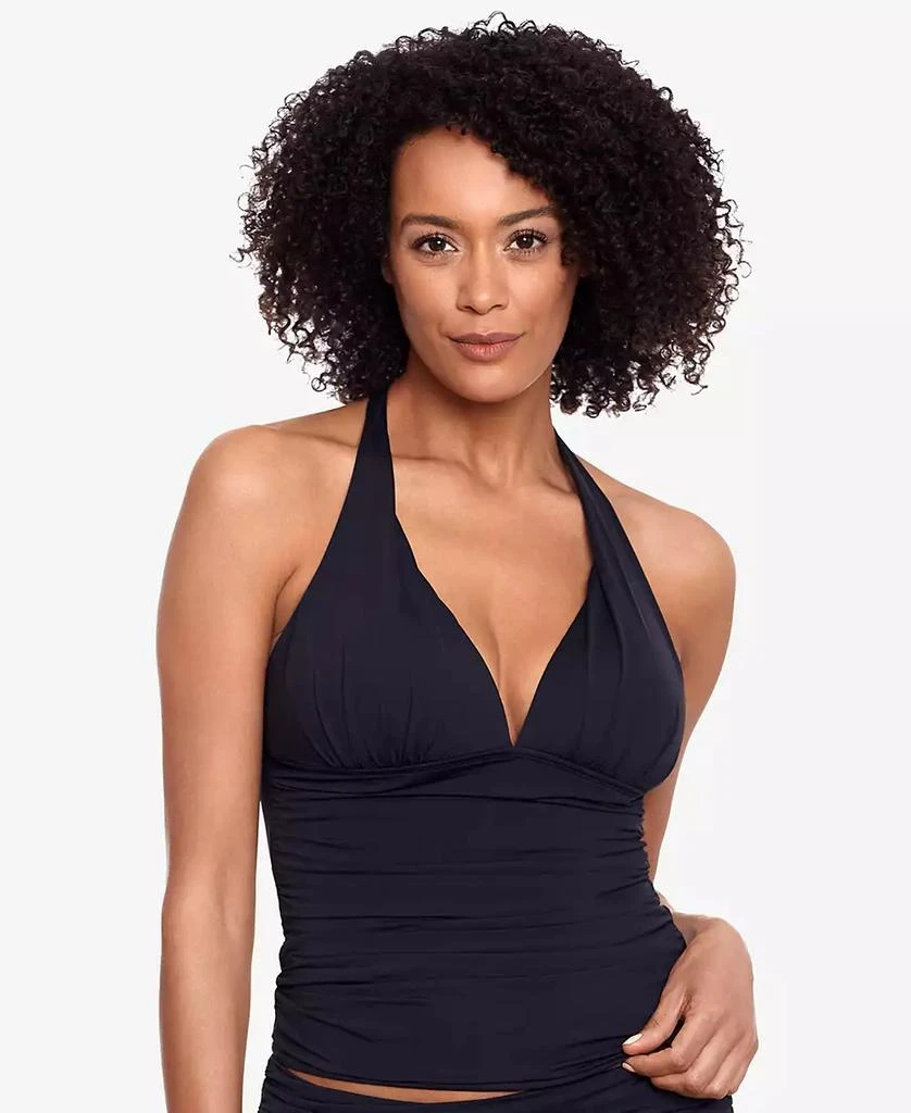 商品Ralph Lauren|Beach Club Solid Molded Cup Halter Tankini Top,价格¥301,第1张图片