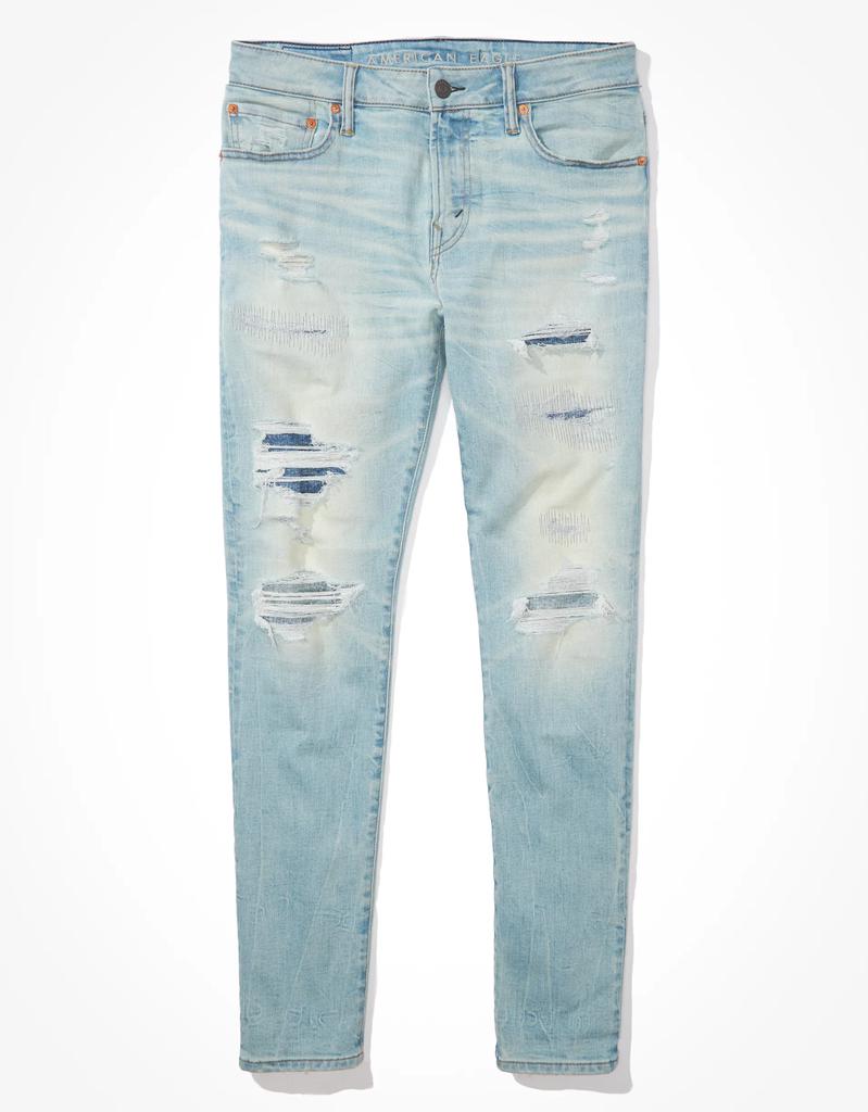 AE AirFlex+ Temp Tech Patched Athletic Skinny Jean商品第4张图片规格展示