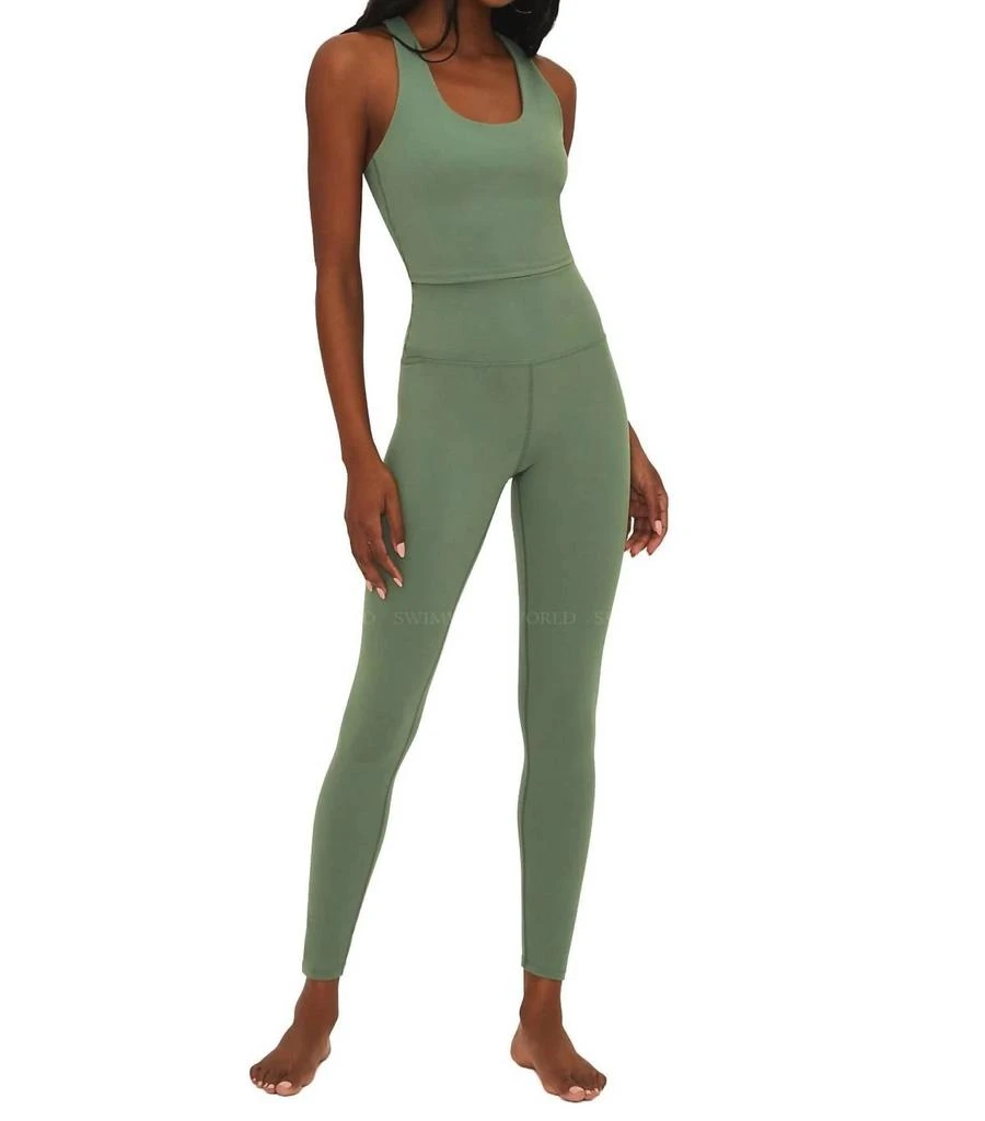 商品Beach Riot|Yara Top In Queen Palm Green,价格¥411,第3张图片详细描述