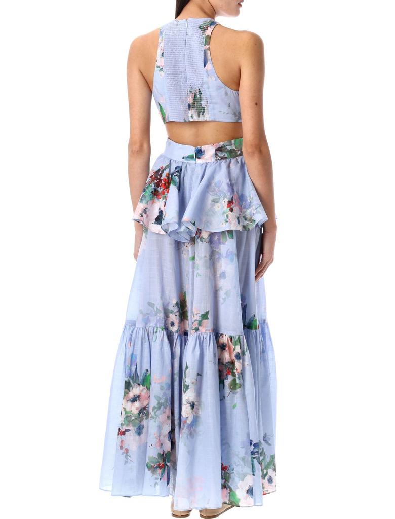 everley draped bow midi dress ZIMMERMANN'S Everley Draped Bow Midi Dress is such a stunner!!!. A cotton midi dress featuring a fitted bustier with bow detailing, gathers into the front neckline and waist and a shirred back