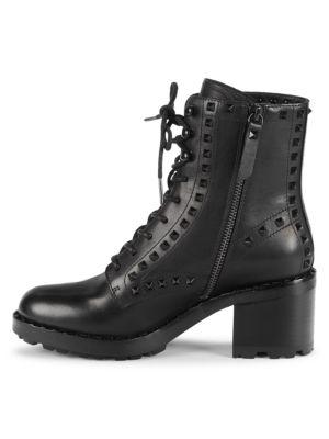 Studded Leather Combat Boots商品第4张图片规格展示