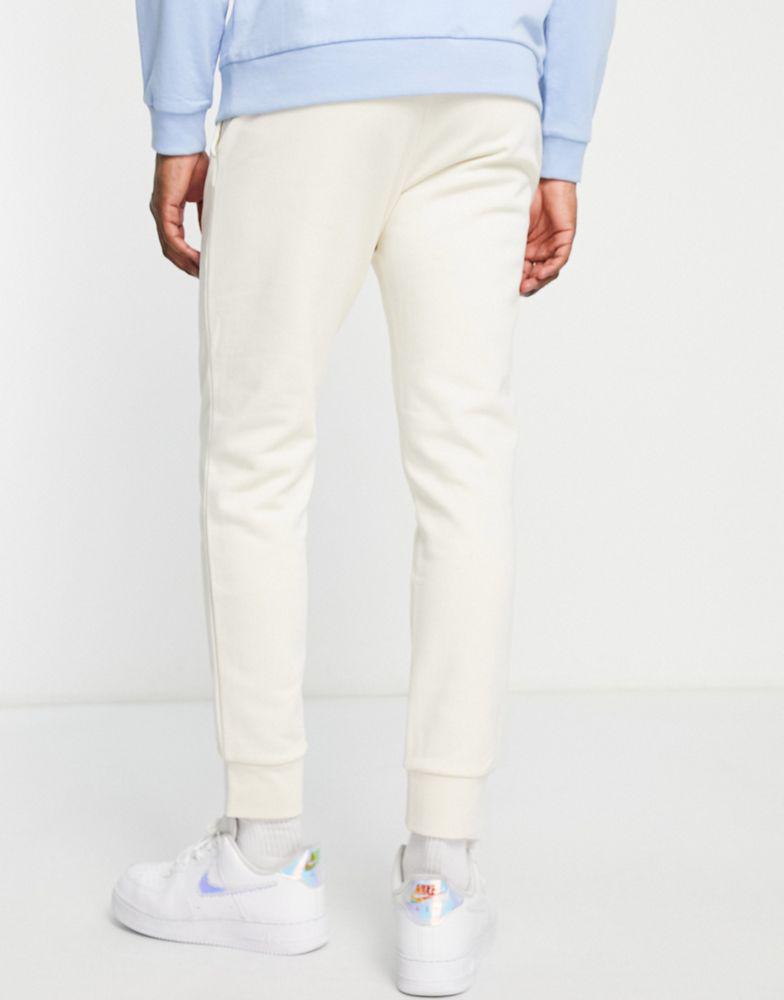 Lacoste fleece joggers in off white商品第2张图片规格展示