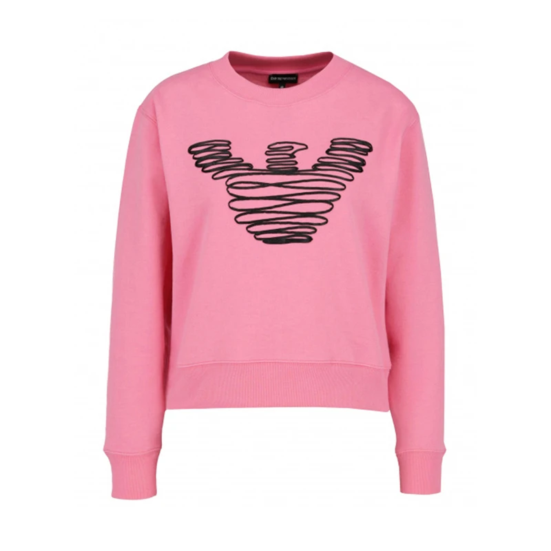 EMPORIO ARMANI女士粉色圆领棉质卫衣 6Z2M93-2JQWZ-0343 商品