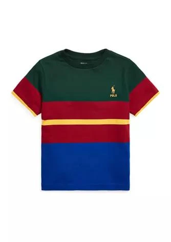 商品Ralph Lauren|Lauren Childrenswear Boys 4 7 Striped Cotton Jersey T Shirt,价格¥131,第1张图片详细描述