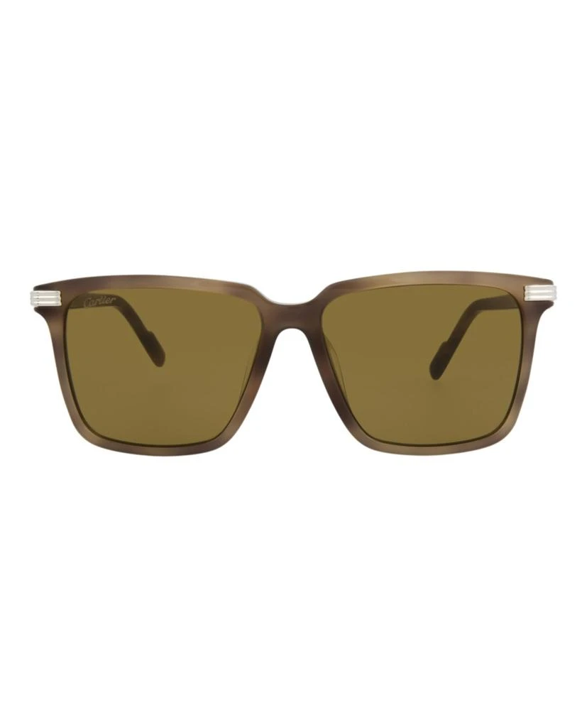 商品Cartier|Square-Frame Acetate Sunglasses,价格¥2027,第1张图片
