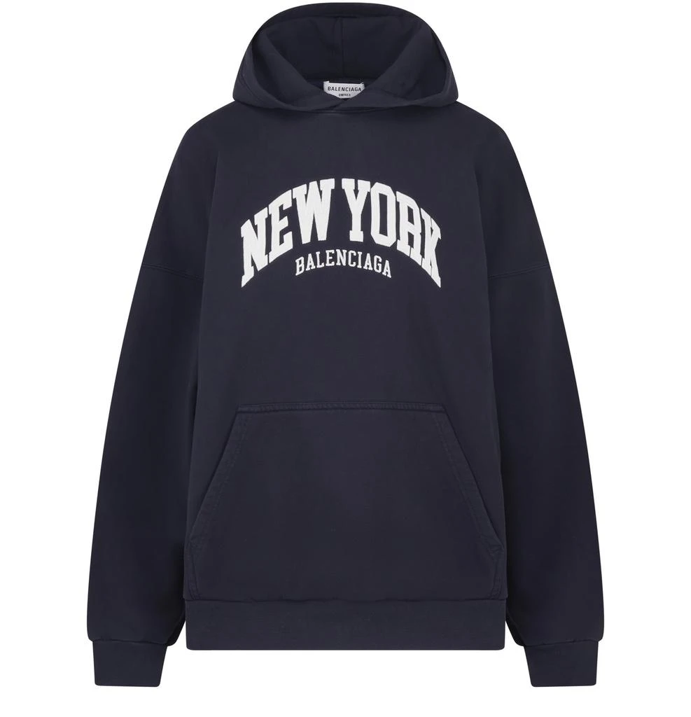 商品Balenciaga|Cities New York Fit Wide 连帽衫,价格¥7777,第1张图片