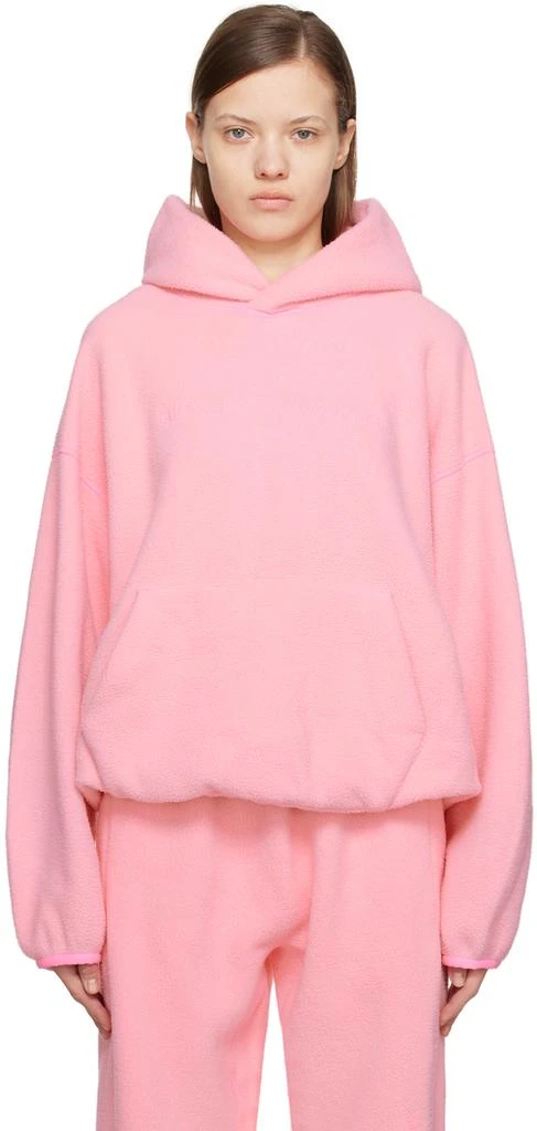 商品Alexander Wang|Pink Embossed Hoodie,价格¥1792,第1张图片