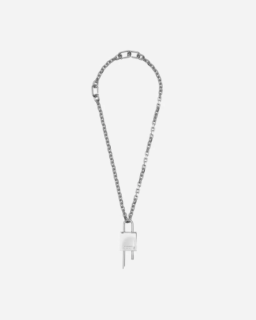 商品Givenchy|Lock Necklace Silver,价格¥3428,第2张图片详细描述