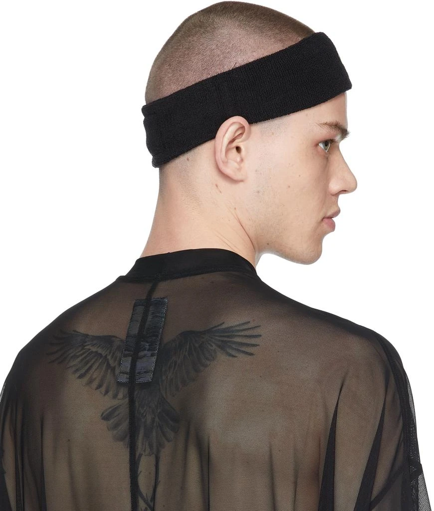 商品Rick Owens|Black Champion Edition Cotton Headband,价格¥309,第3张图片详细描述