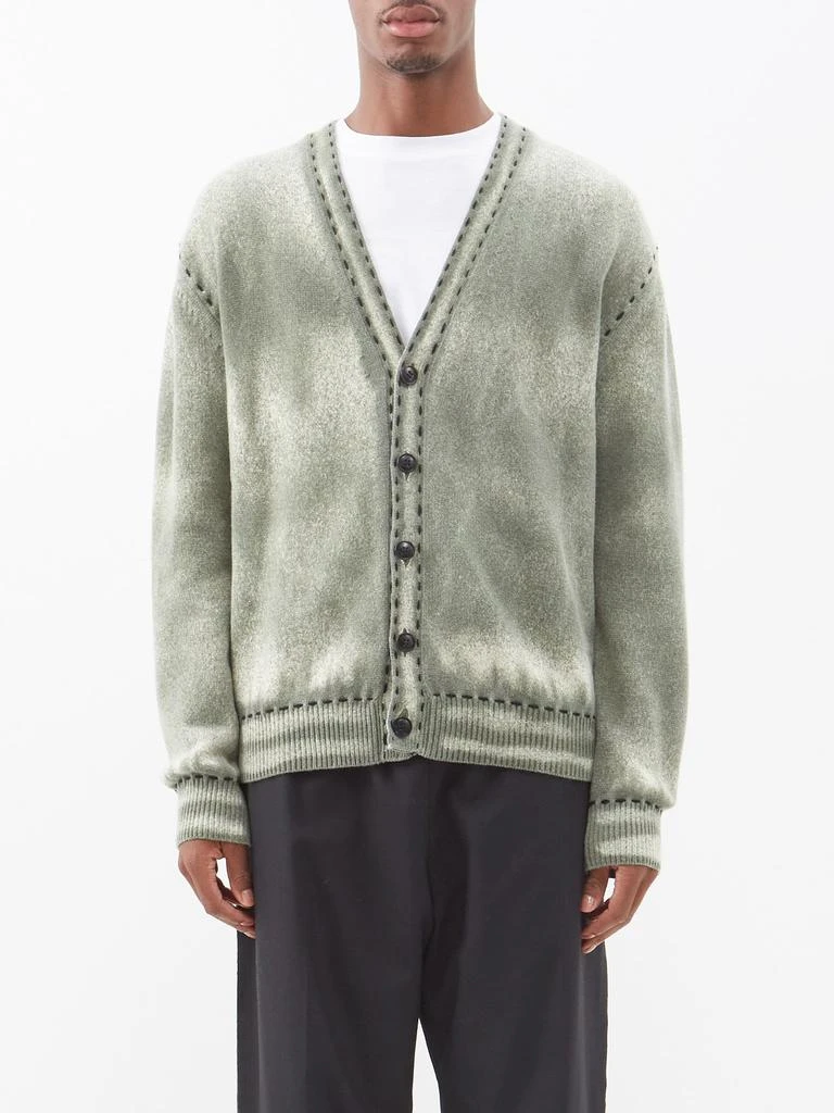 商品AMIRI|Garment-dyed cashmere cardigan,价格¥9091,第1张图片
