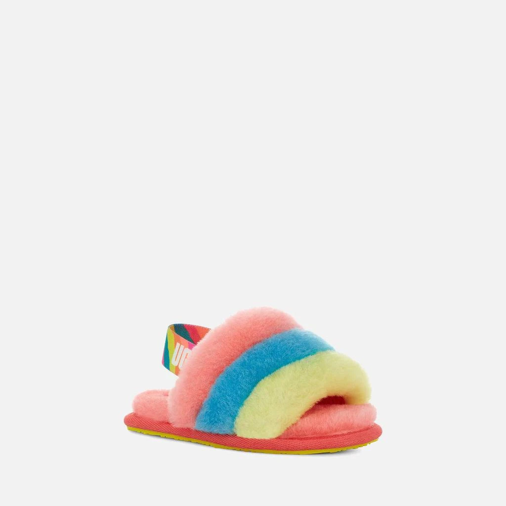 商品UGG|UGG TODDLERS' FLUFF YEAH SLIDE SLIPPERS - PEACH BLISS,价格¥294,第4张图片详细描述