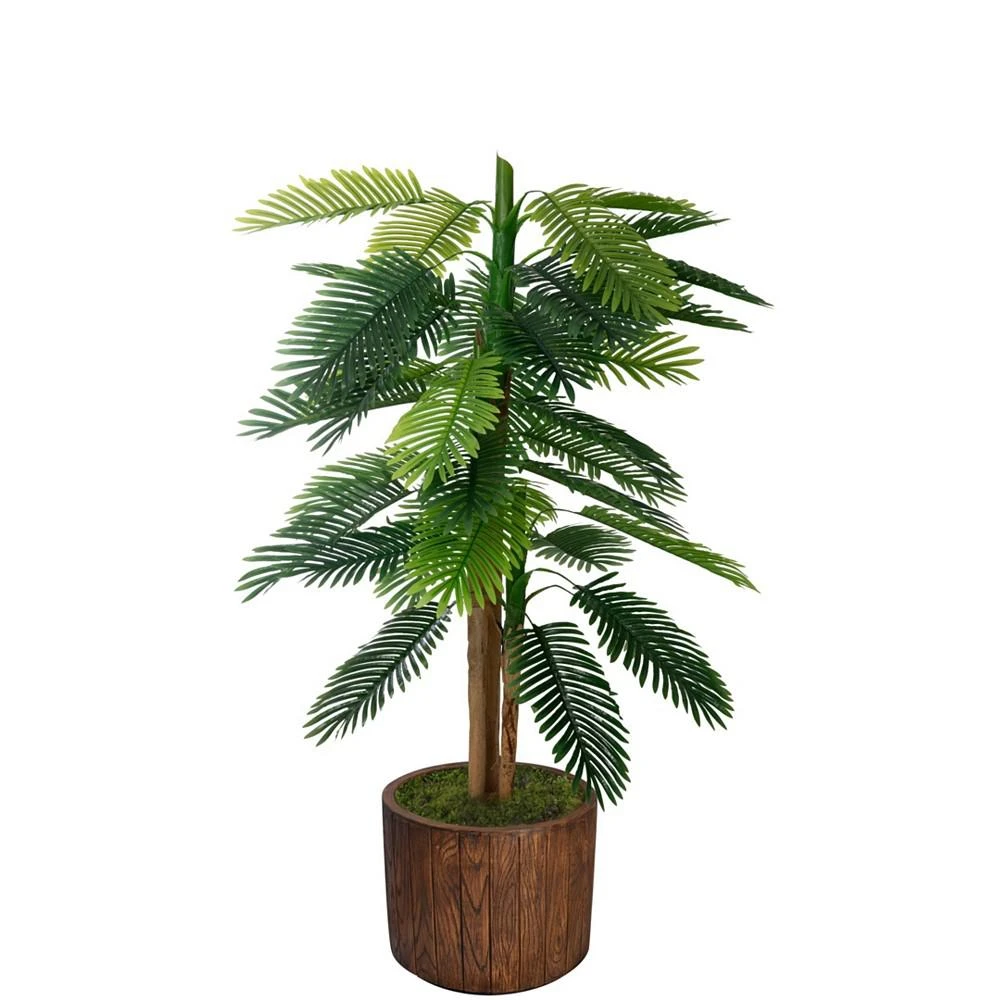 商品Vintage Home|63" Real Touch Palm Tree in Fiberstone Planter,价格¥6746,第1张图片