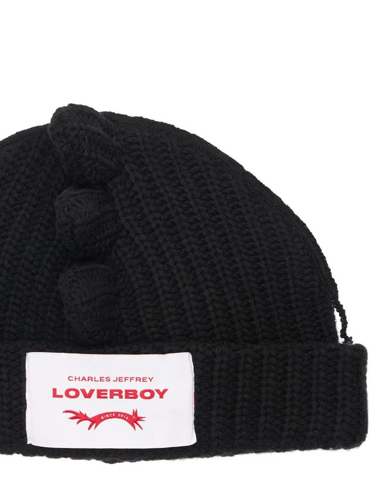 商品Charles Jeffrey Loverboy|Chunky Spikes Wool Blend Beanie Hat,价格¥751,第1张图片详细描述