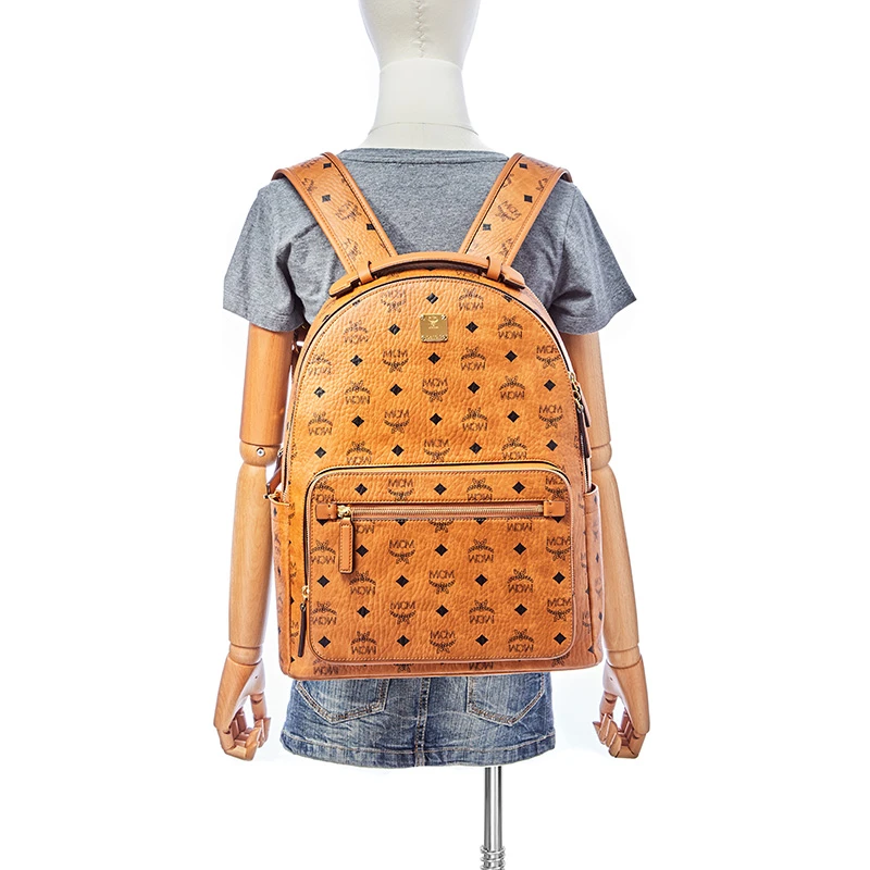 MCM Stark Visetos情侣款双肩包 干邑色MMKAAVE07CO001 商品