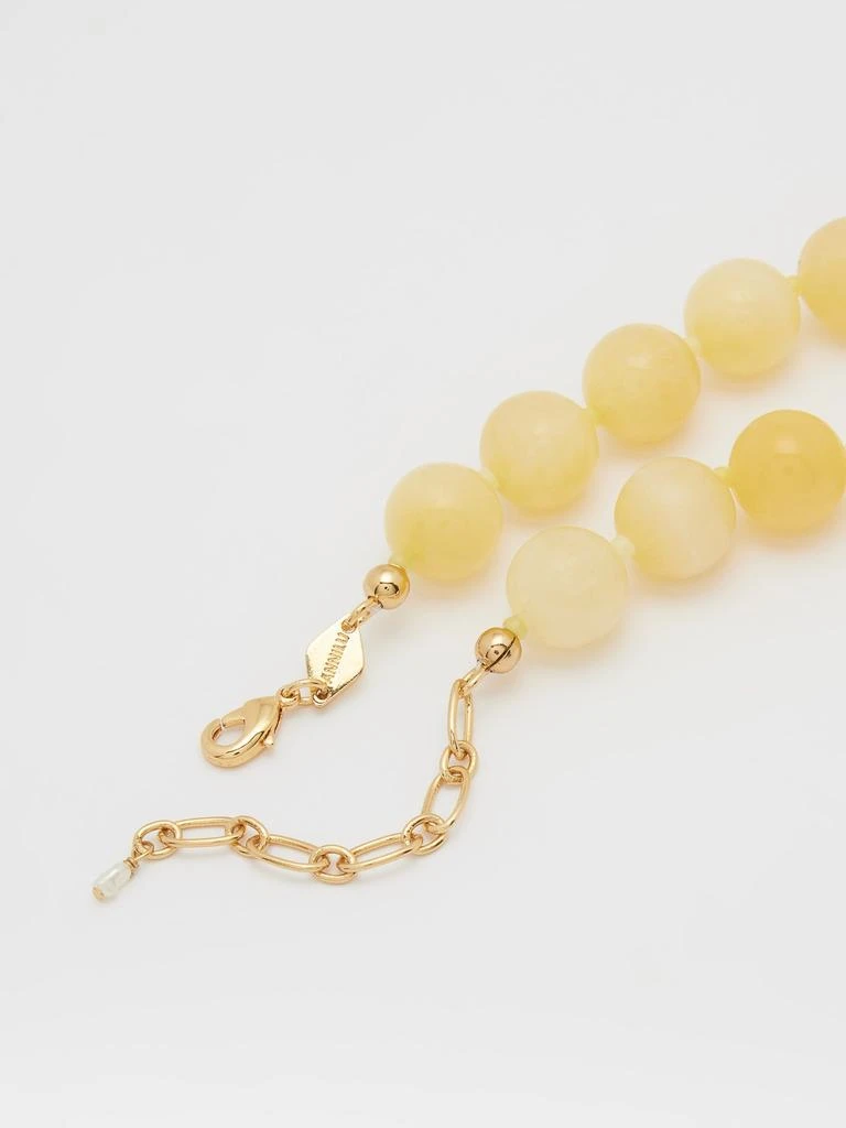 商品Anni Lu|Ball jade & 18kt gold-plated necklace,价格¥716,第4张图片详细描述