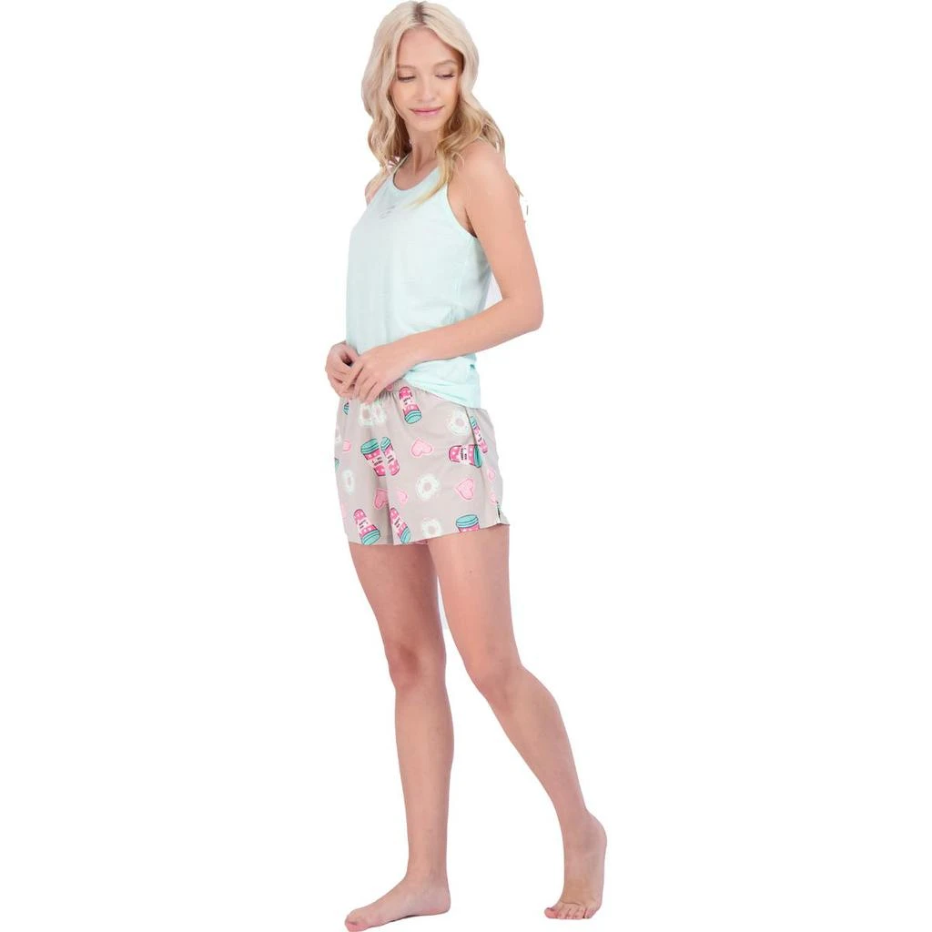 商品PJ Couture|PJ Couture Pillowfight Women's 2 Piece Tank Top and Shorts Pajama Sleepwear Set,价格¥69,第3张图片详细描述