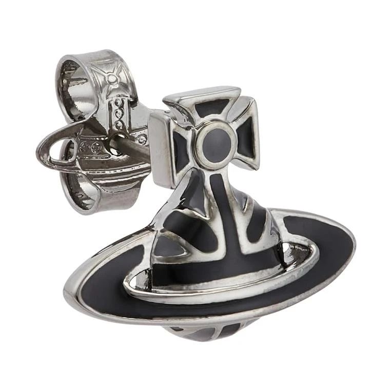 商品[国内直发] Vivienne Westwood|西太后 JACK 耳钉 单只 银黑色 男款,价格¥1268,第6张图片详细描述