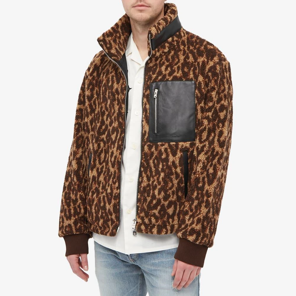 商品AMIRI|AMIRI Printed Leopard Polar Fleece Jacket,价格¥3603,第5张图片详细描述