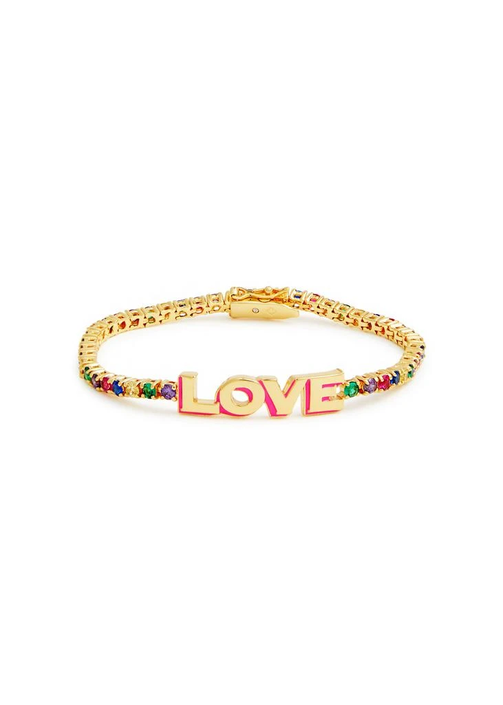 商品Kate Spade|Love gold-plated tennis bracelet ,价格¥1510,第1张图片