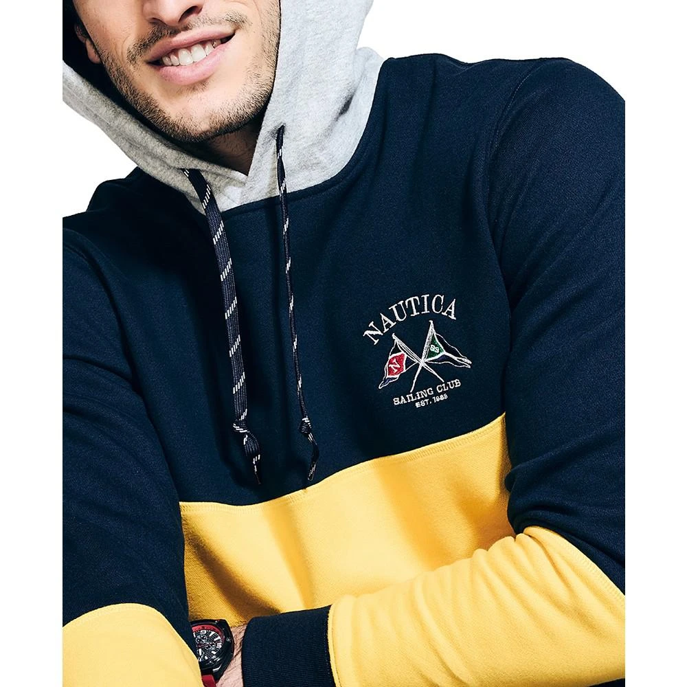 商品Nautica|Men's Long-Sleeve Colorblocked Logo Hoodie,价格¥402,第3张图片详细描述