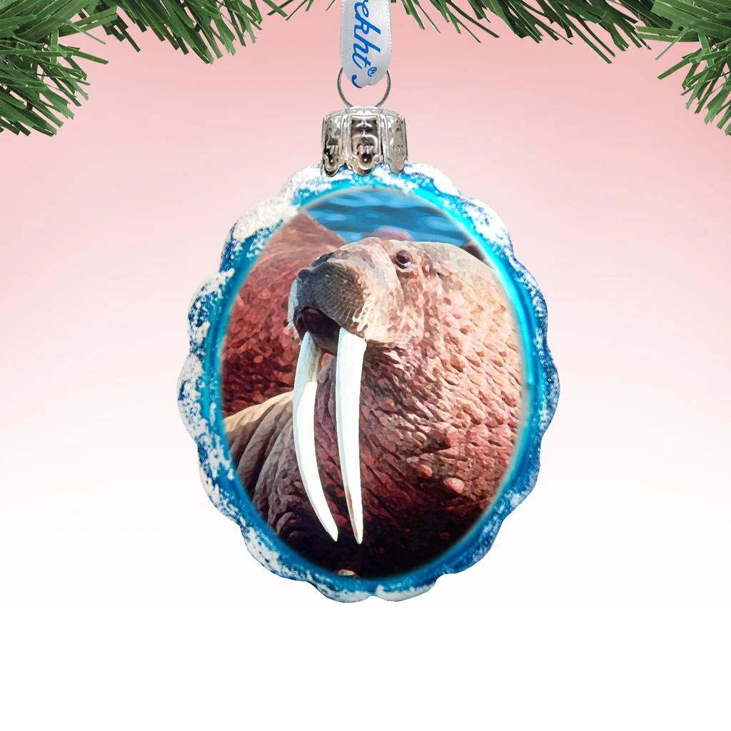 商品Designocracy|Designocracy Walrus Hand Painted Glass Ornament,价格¥200,第1张图片