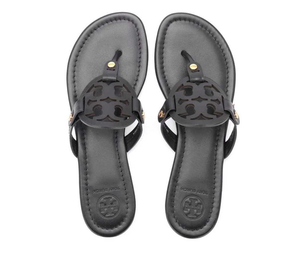 商品Tory Burch|Tory Burch Miller Black Leather Sandal,价格¥1586,第5张图片详细描述