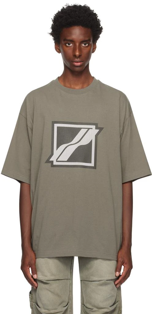 商品We11done|Khaki Bonded T-Shirt,价格¥1378,第1张图片