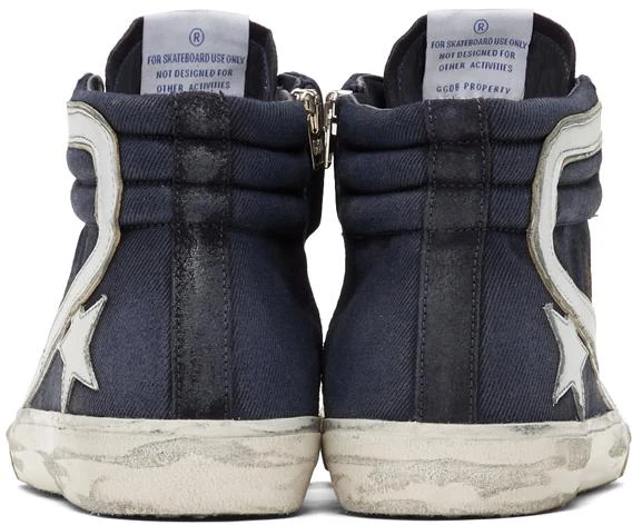 商品Golden Goose|Navy Slide Sneakers 运动鞋,价格¥3019,第4张图片详细描述