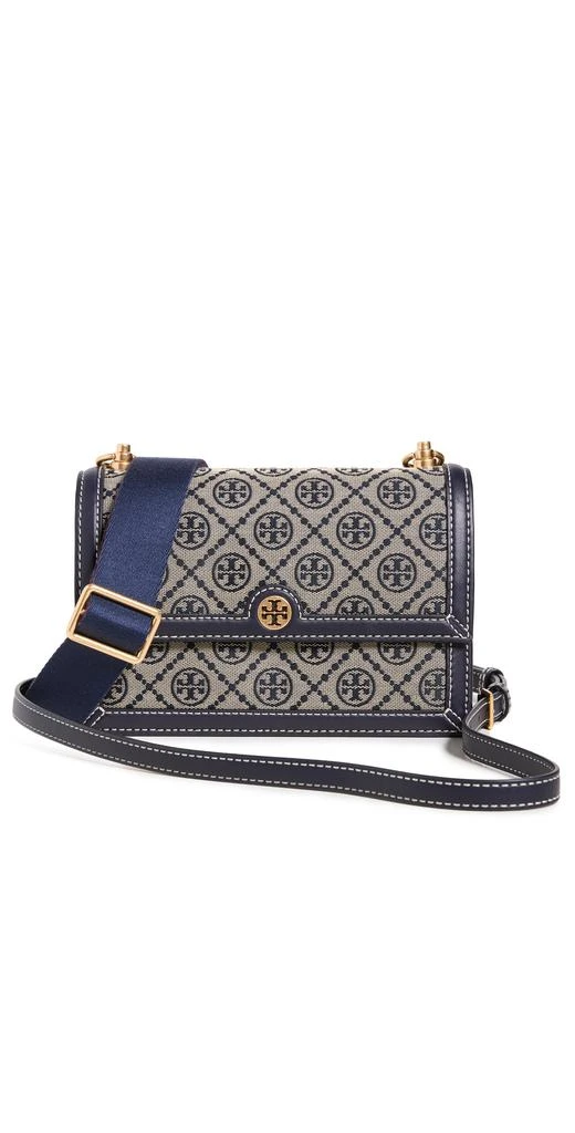 商品Tory Burch|Tory Burch 汤丽柏琦 T 交织字母提花织物小号单肩包,价格¥3322,第1张图片