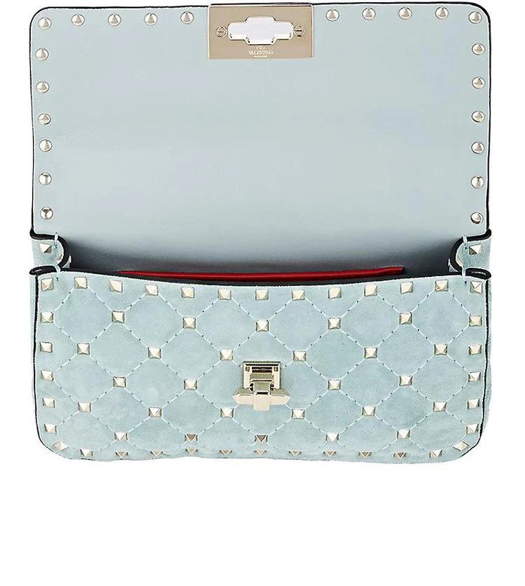 商品Valentino|Rockstud Spike Small Suede Shoulder Bag,价格¥9765,第5张图片详细描述