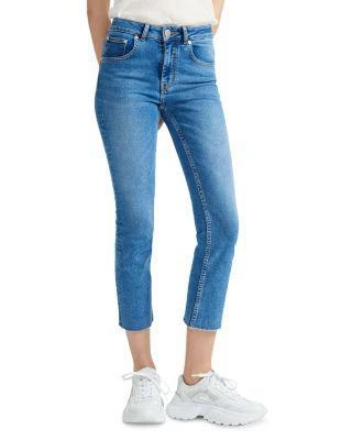 商品Maje|Pannableu Cropped Slim-Leg Jeans,价格¥834,第1张图片