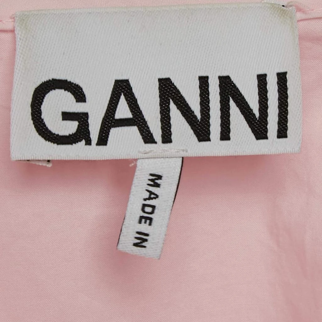 商品[二手商品] Ganni|Ganni Pink Cotton Ruffled Platter Collar Shirt XL,价格¥1070,第4张图片详细描述