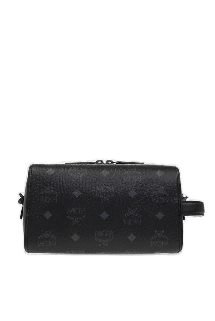 商品MCM|MCM Allover Logo Printed Zipped Shoulder Bag,价格¥3710,第2张图片详细描述