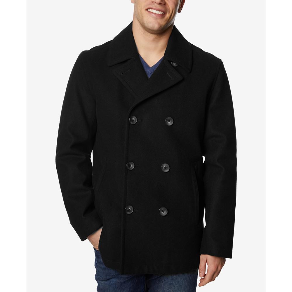 商品Nautica|Men's Three-Button Pea Coat,价格¥621,第1张图片