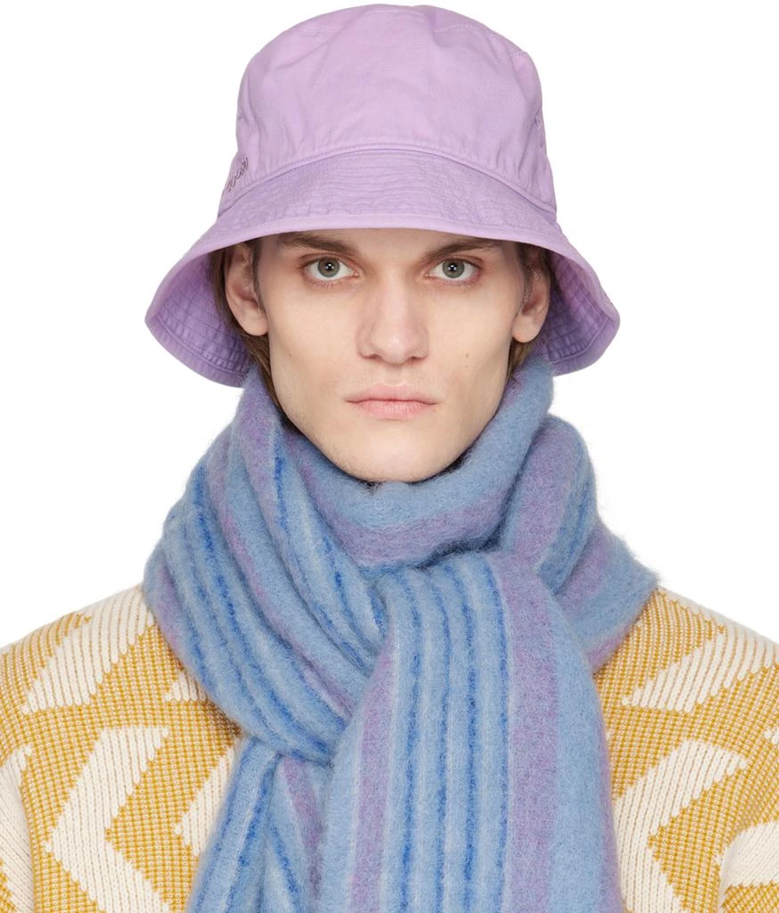 商品Acne Studios|Purple Embroidered Bucket Hat,价格¥748,第1张图片