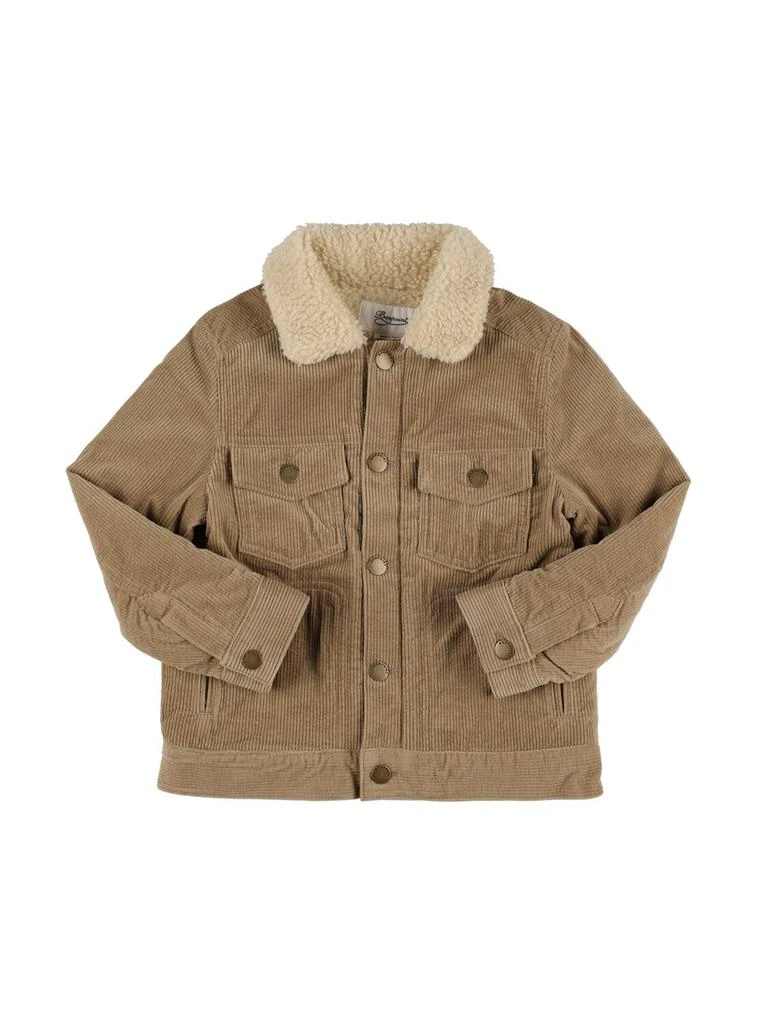 商品Bonpoint|Dalvin Cotton Blend Shearling Jacket,价格¥1758,第1张图片