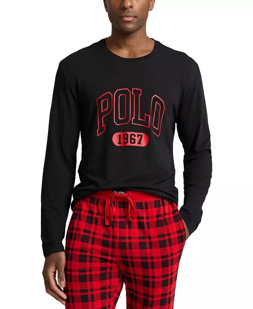 商品Ralph Lauren|Men's 2-Pc. Crewneck Jogger Pajamas Set,价格¥597,第3张图片详细描述