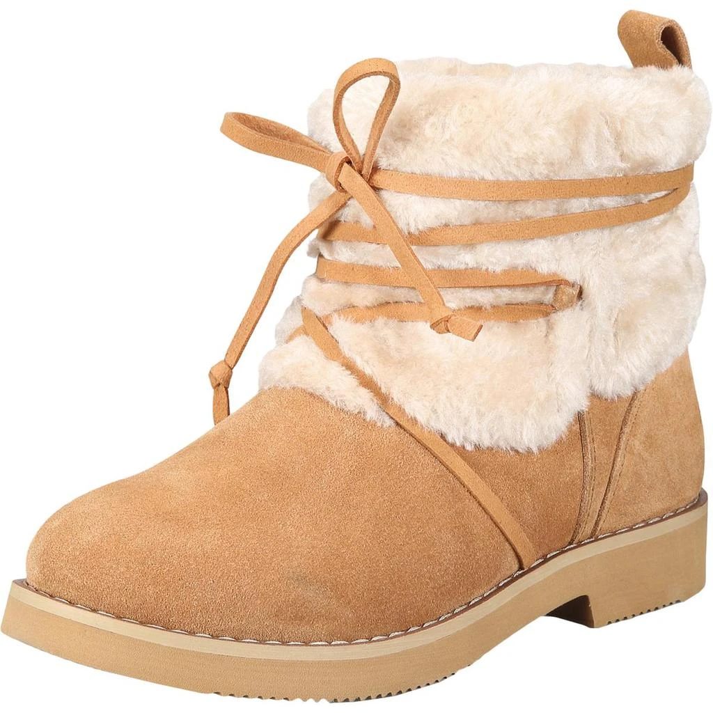 商品Style & Co|Style & Co. Womens Zijune Leather Lace-up Winter Boots,价格¥213,第2张图片详细描述