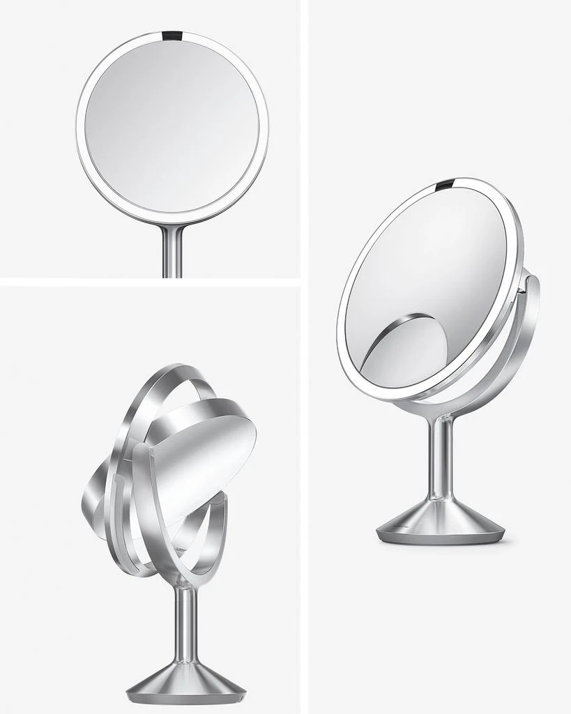 商品simplehuman|Trio Max Sensor Makeup Mirror, Brushed,价格¥2723,第2张图片详细描述