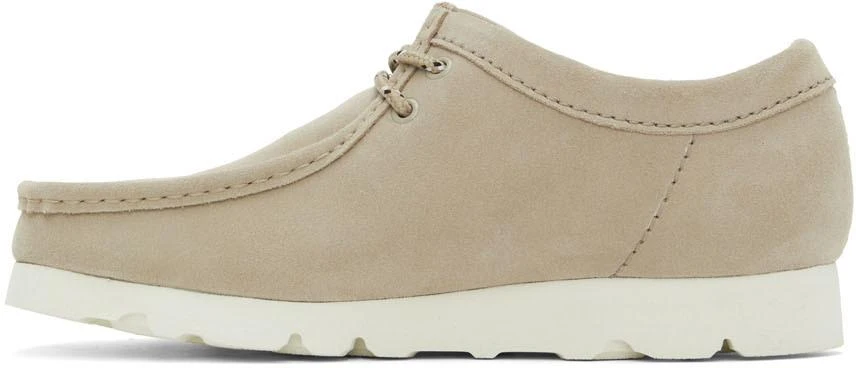 商品Clarks|Beige Suede Wallabee Gore-Tex Lace-Up Shoes,价格¥1842,第3张图片详细描述