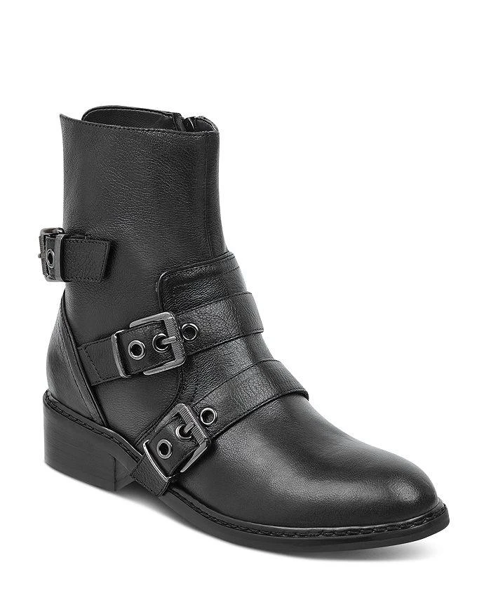 商品KENDALL & KYLIE|Women's Nori Round Toe Leather Low-Heel Booties,价格¥420,第1张图片