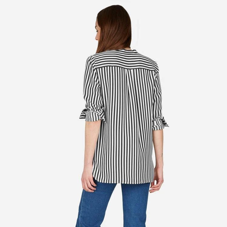 商品Everlane|真丝黑白条纹衬衫,价格¥435,第4张图片详细描述