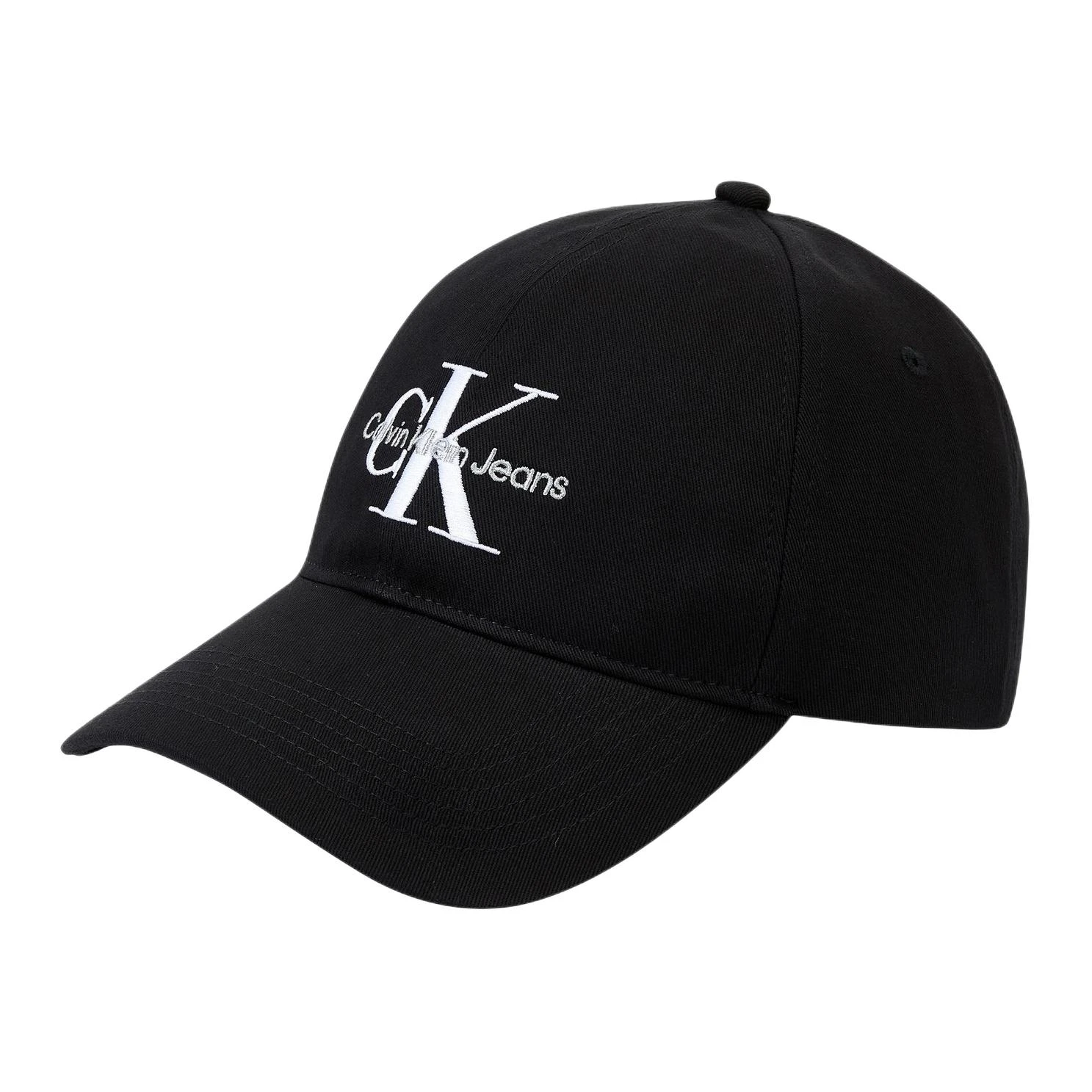 商品[国内直发] Calvin Klein|[预售3天]CALVIN KLEIN 正面字母刺绣logo 棉 鸭舌帽 男女同款情侣款 黑色,价格¥291,第1张图片
