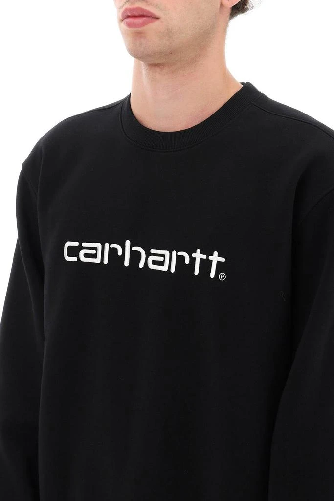 商品Carhartt WIP|Crew-neck sweatshirt with logo embroidery,价格¥322,第5张图片详细描述